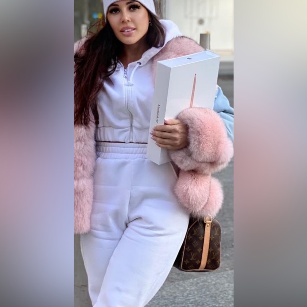White tracksuit size small